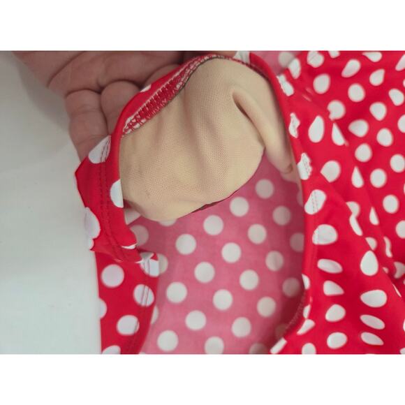 Swimsuits For All Red Polka Dot Diva Halter Top High Waist Bikini Women 16/18 1X - Picture 3 of 9